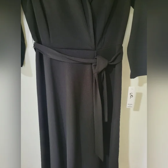 Shelvy Palmer Black Belted Dress - Picture 8 of 16